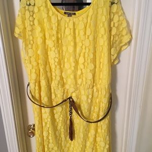Roz&Ali Yellow Polkadot Dress